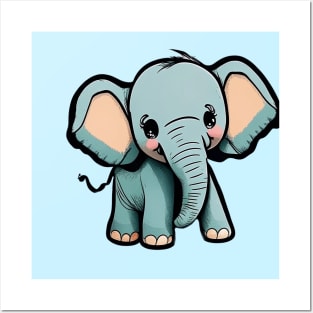 BABY ELEPHANT #1 Posters and Art